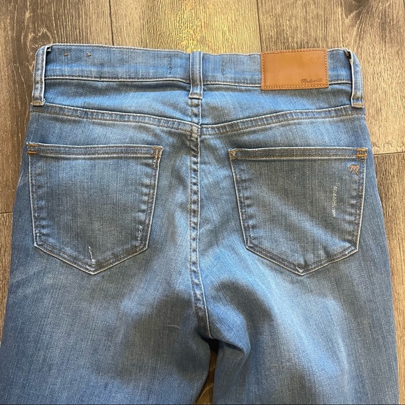 Madewell 9” High Riser Skinny Skinny Jeans Distressed - Size 25 - Picture 7 of 9